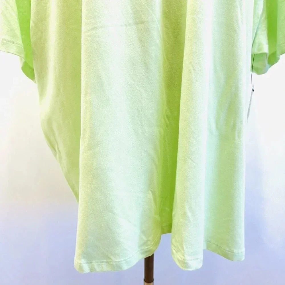 NWT TEK GEAR Women Short Sleeve Crew Neck On the Go Gear Green Shirt Plus Sz 2X - Picture 3 of 11